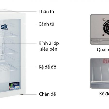 Tủ mát mini Sumikura SKSC-95XW 95L