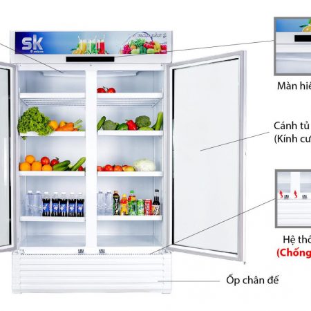 Tủ mát Sumikura SKSC-1403WG3/HW (1200 lít) - Hình ảnh 2